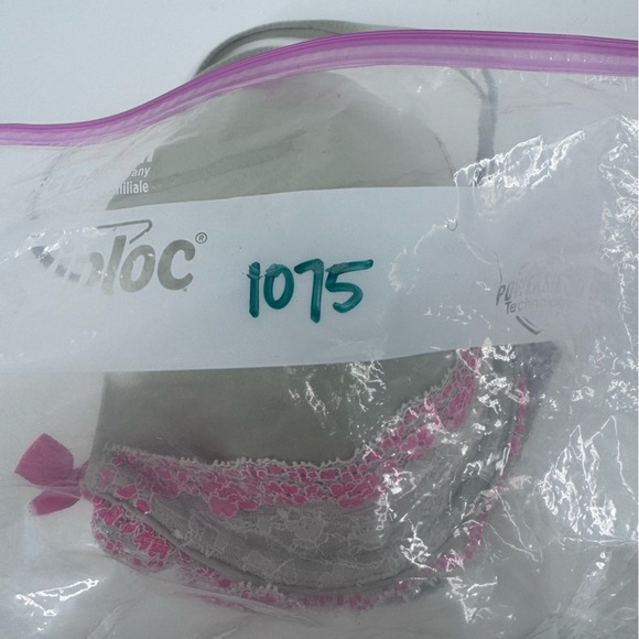 Victoria's Secret Lace Accent Bra in Cream and Pink - Picture 2 of 6